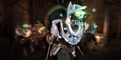 An enemy modelled on a skeleton