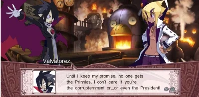 Dialogue between two characters