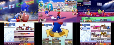 3 Screenshots showing different examples of game-play