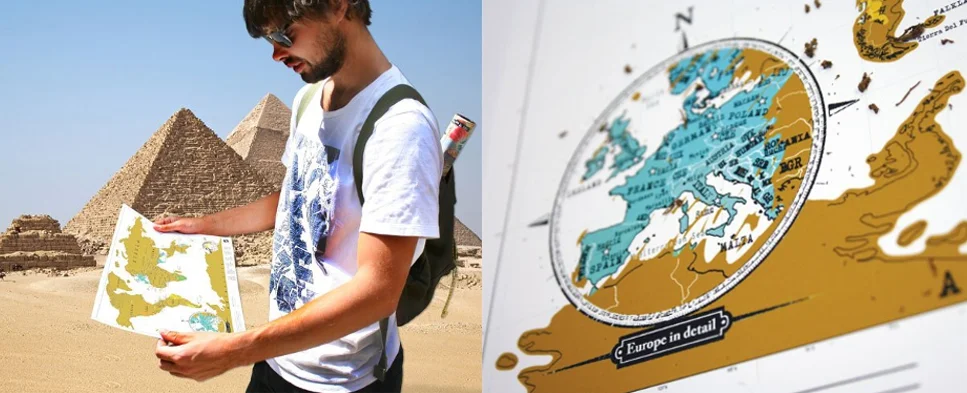 Travel Edition Scratch Map Travel Size Scratch Map of the World