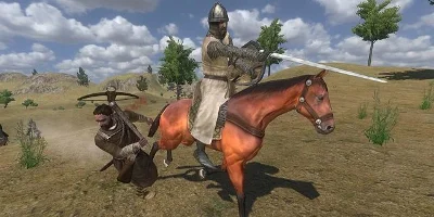 men on horse back