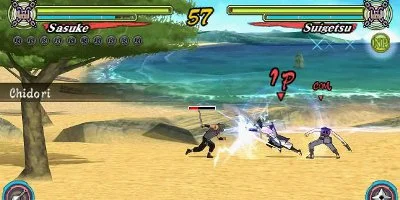 Naruto fight on beach