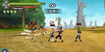 Naruto fight in woods
