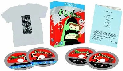 Futurama Box Set With Four Discs, T Shirt And Script