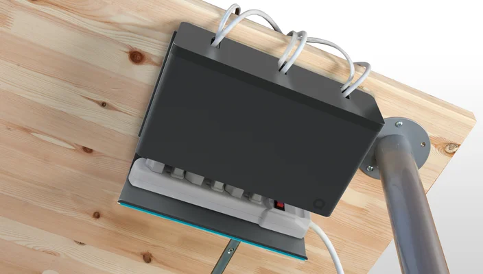 Quirky Plug Hub - Under Desk Mounting Quirky Plug Hub Scene 2