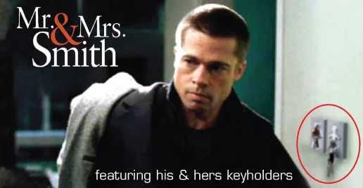 Wall Mounted His Key Holder Wall Mounted His Key Holder