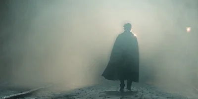 John Cusack Walking Down a Smokey Road