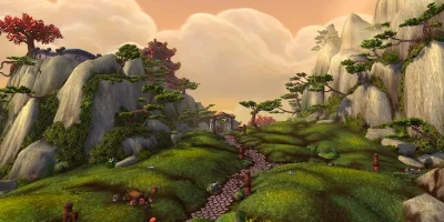 backdrop of villiage