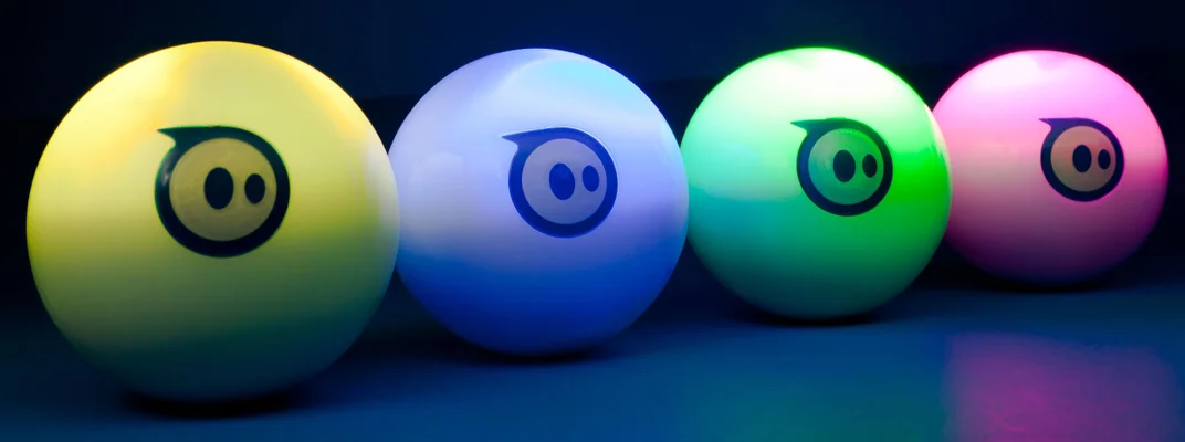 Sphero - White Spheros Group Glowing Colours