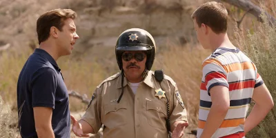 David and Kenny with a Cop