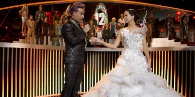 Katniss and Caesar Flickerman