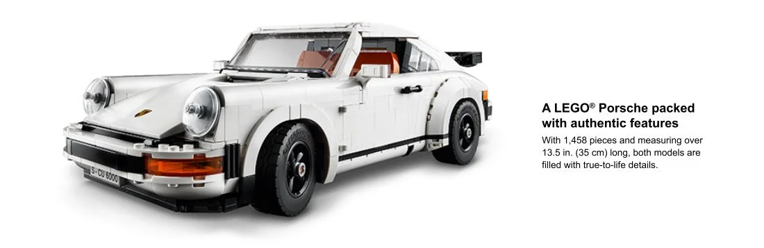 close up of the LEGO set