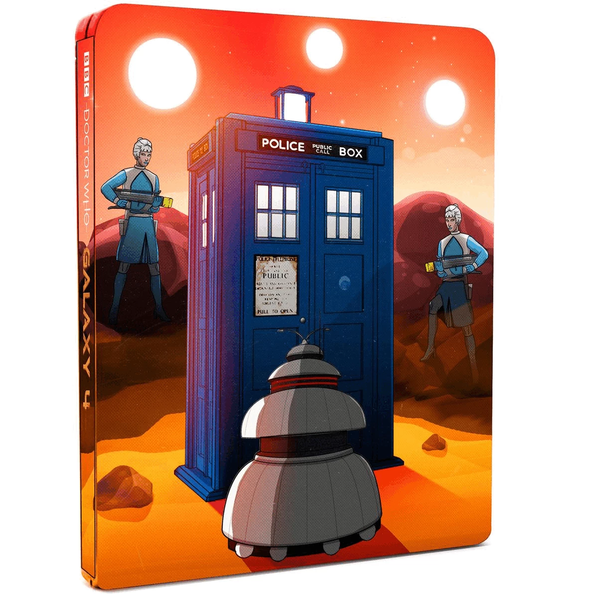 Gif showing multiple images of the steelbook in a continuous loop