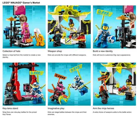 close up of minifigures