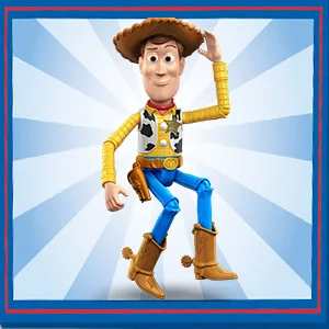 woody in a posed position