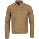 Brave Soul Men's Trucker Jacket - Tobacco - S - Tobacco Image 1