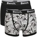 Bench Men's 2-Pack Camo Boxer - Black - S - Black Image 1