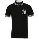 Majestic Men's Yankees Working Pique Polo - Black - S - Black Image 1