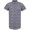 Soul Star Men's Leopard Shirt - Navy - S - Navy Image 1