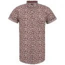 Soul Star Men's Leopard Shirt - Rust - S - Rust Image 1