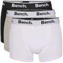 Bench Men's 3-Pack Keddie Boxers 3 Colour Pack - Black/White/Grey - S - Black/White/Grey Image 1