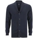 Bench Men's Klunk Cable Knitted Cardigan - Navy - S - Navy Image 1