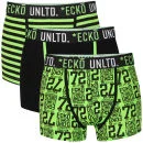 Ecko Men's 3-Pack Boxers - Black/Green - S - Black/Green Image 1