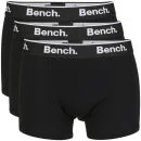 Bench Men's 3-Pack Keddie Boxers - Black/White - S - Black Image 1
