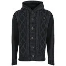 Ringspun Men's Panamint Cable Cardigan - Black Marl - S - Black Marl Image 1