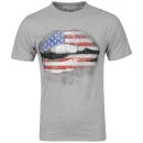 Cinch Men's Lips Photo Print T-Shirt - Grey Marl - S - Grey Marl Image 1