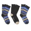 Pepe Jeans Men's Carlos 3 Pack Socks - Grey Marl Stripe/Grey - EU 38-42 - Grey Image 1