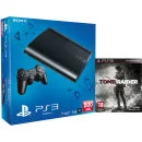 PS3: New Sony PlayStation 3 Slim Console (500 GB) - Black - Includes (Tomb Raider) Image 1