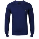 Bench Men's Unbeatable V-Neck Knit - Blue Depths - S - Blue Depths Image 1