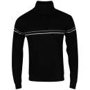 Cutting Edge Men's Wiltshire Half Zip Neck Knit - Black - S - Black Image 1