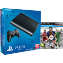 PS3: New Sony PlayStation 3 Slim Console (500 GB) - Black - Includes FIFA 13 Image 1