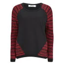 Only Women's Annabell Contrast Jumper - Cherry - UK 6 - Red Image 1