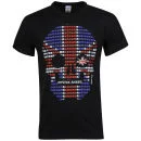 Joystick Junkies Men's Union Jack Scull T-Shirt - Black - S - Black Image 1