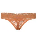 Bjorn Borg Women's Lace Thong - Orange - XS - Orange Image 1