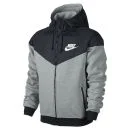 Nike Men's Windrunner Fleece Mix Jacket - Dark Grey Heather - S - Grey Image 1