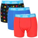 Joystick Junkies Men's 3-Pack Boxers - Red/Blue - S - Stretch Limo/Red/Blue Image 1