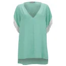 LOVE Women's Fringe Top - Mint - S-M - Green Image 1