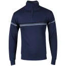 Cutting Edge Men's Wiltshire Half Zip Neck Knit - Dark Denim - S - Dark Denim Image 1