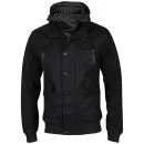 Brave Soul Men's Syndromewool Hooded Jacket - Black - M - Black Image 1