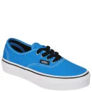 Vans Kids' Authentic Canvas Trainers - Brilliant Blue/True White - 3 - Brilliant Blue/True White Image 1