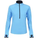 K-Swiss Women's Half Zip Top - Aquarius/Black - S - Aquarius/Black Image 1