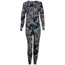 Influence Women's Neon Print Onesie - Multi - S-M - Multi Image 1