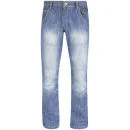 Crosshatch Men's Newport Denim Jeans - Stone Wash - 30S - Stone Wash Image 1