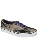 Vans Authentic Canvas Trainers - Acid Denim Black - 3 - (Acid Denim) black Image 1