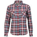 Brave Soul Women's Judy Check Shirt - Grey/Ecru/Pink - S - Grey/Ecru/Pink Image 1