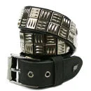 Lowlife Men's Grip Metal Belt - Black/Gunmetal - S - Black/Gunmetal Image 1